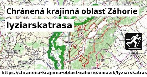 Chránená krajinná oblasť Záhorie Lyžiarske trasy  