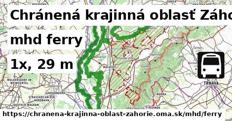 Chránená krajinná oblasť Záhorie Doprava ferry 