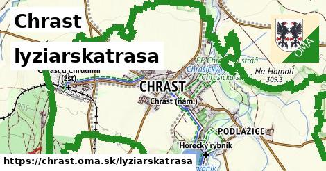 Chrast Lyžiarske trasy  