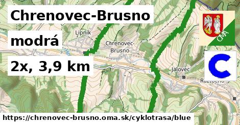 Chrenovec-Brusno Cyklotrasy modrá 