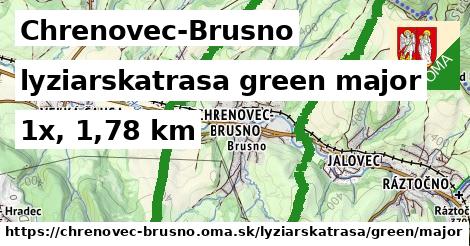 Chrenovec-Brusno Lyžiarske trasy zelená hlavná