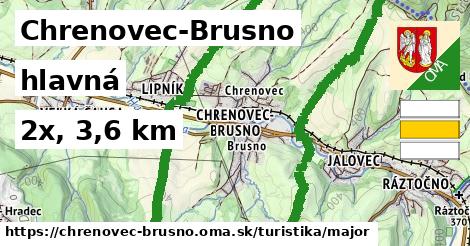 Chrenovec-Brusno Turistické trasy hlavná 