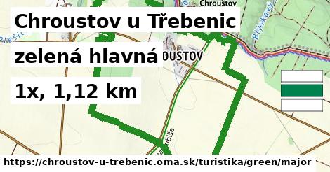 Chroustov u Třebenic Turistické trasy zelená hlavná