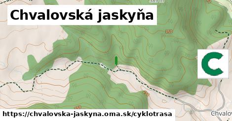 Chvalovská jaskyňa Cyklotrasy  