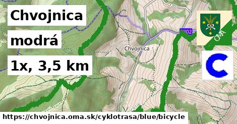 Chvojnica Cyklotrasy modrá bicycle