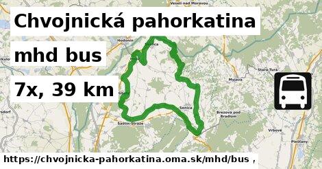 Chvojnická pahorkatina Doprava bus 