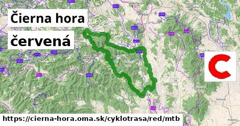 Čierna hora Cyklotrasy červená mtb