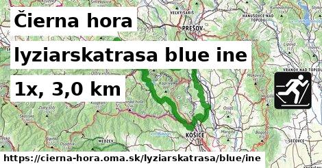Čierna hora Lyžiarske trasy modrá iná