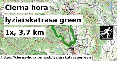 Čierna hora Lyžiarske trasy zelená 
