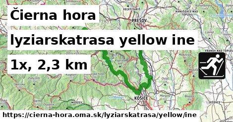Čierna hora Lyžiarske trasy žltá iná