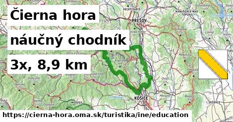 Čierna hora Turistické trasy iná náučný chodník