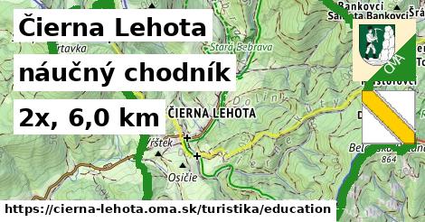 Čierna Lehota Turistické trasy náučný chodník 