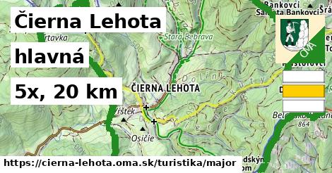Čierna Lehota Turistické trasy hlavná 