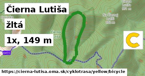 Čierna Lutiša Cyklotrasy žltá bicycle