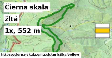 Čierna skala Turistické trasy žltá 
