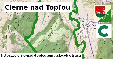 Čierne nad Topľou Cyklotrasy  