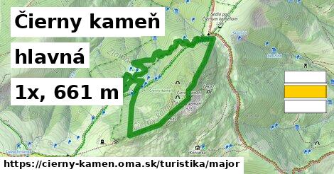 Čierny kameň Turistické trasy hlavná 