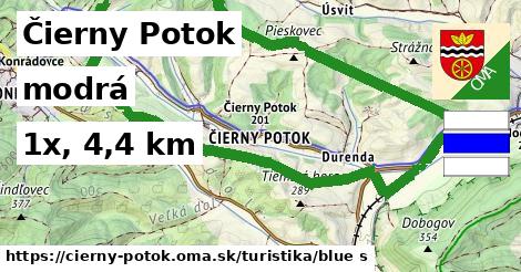 Čierny Potok Turistické trasy modrá 