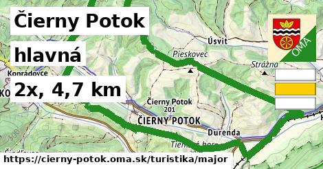 Čierny Potok Turistické trasy hlavná 