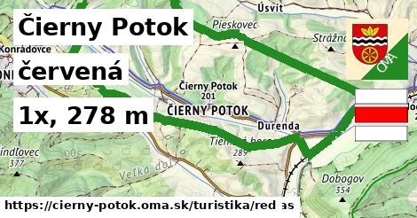 Čierny Potok Turistické trasy červená 