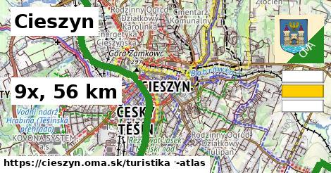 Cieszyn Turistické trasy  