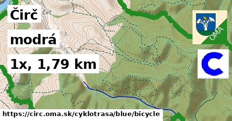 Čirč Cyklotrasy modrá bicycle