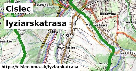 Cisiec Lyžiarske trasy  