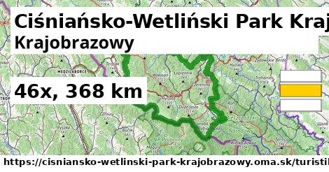 Ciśniańsko-Wetliński Park Krajobrazowy Turistické trasy iná iná