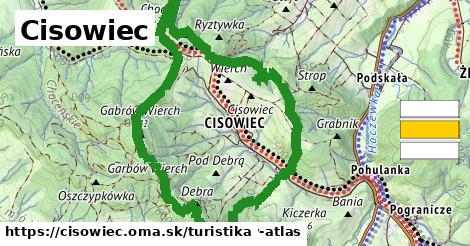 Cisowiec Turistické trasy  