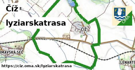 Číž Lyžiarske trasy  