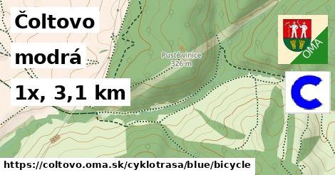 Čoltovo Cyklotrasy modrá bicycle