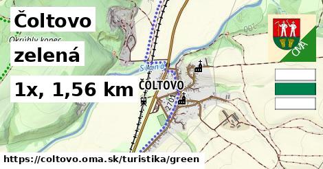 Čoltovo Turistické trasy zelená 