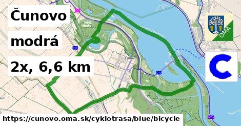 Čunovo Cyklotrasy modrá bicycle