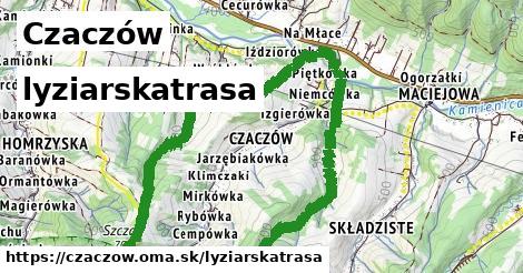 Czaczów Lyžiarske trasy  