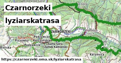 Czarnorzeki Lyžiarske trasy  