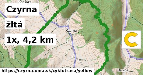 Czyrna Cyklotrasy žltá 