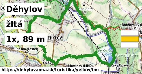 Děhylov Turistické trasy žltá iná