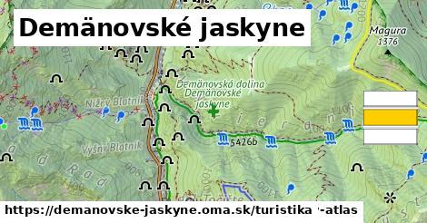 Demänovské jaskyne Turistické trasy  