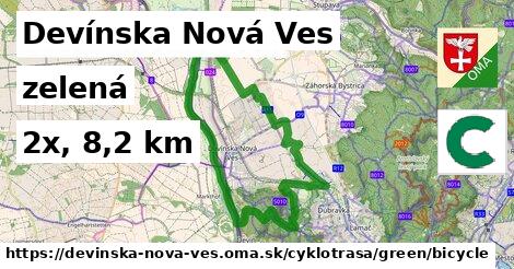 Devínska Nová Ves Cyklotrasy zelená bicycle