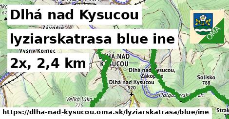 Dlhá nad Kysucou Lyžiarske trasy modrá iná