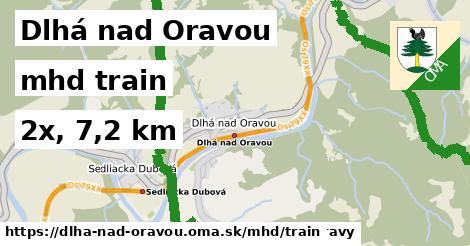 Dlhá nad Oravou Doprava train 