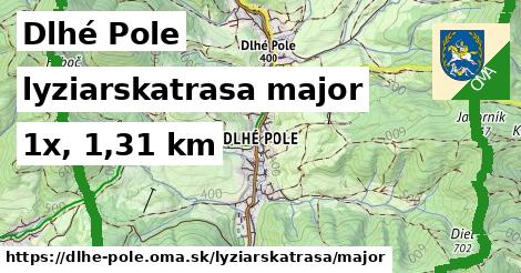 Dlhé Pole Lyžiarske trasy hlavná 