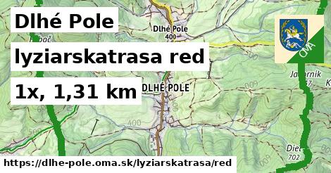 Dlhé Pole Lyžiarske trasy červená 