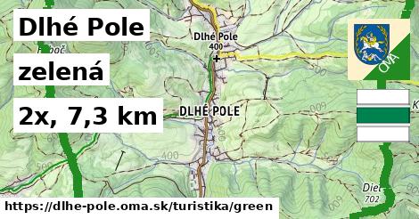 Dlhé Pole Turistické trasy zelená 