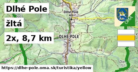 Dlhé Pole Turistické trasy žltá 