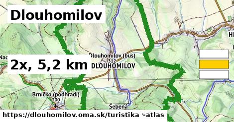 Dlouhomilov Turistické trasy  