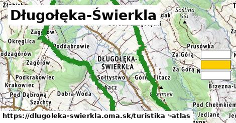 Długołęka-Świerkla Turistické trasy  