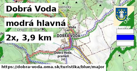 Dobrá Voda Turistické trasy modrá hlavná