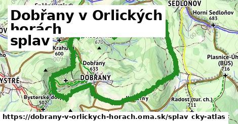 Dobřany v Orlických horách Splav  