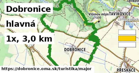 Dobronice Turistické trasy hlavná 